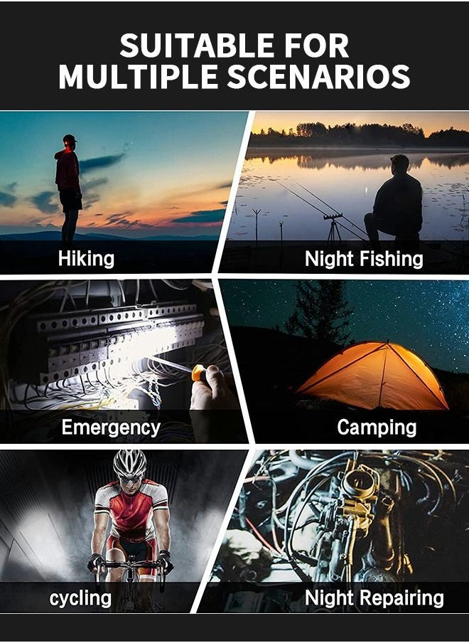 GROIC - Keychain Light,Small Mini Keychain Flashlights Rechargeable 500 Lumens Bright COB Pocket Led Work Flash Lights with Folding Bracket Bottle Opener Magnetic Base - Image 1
