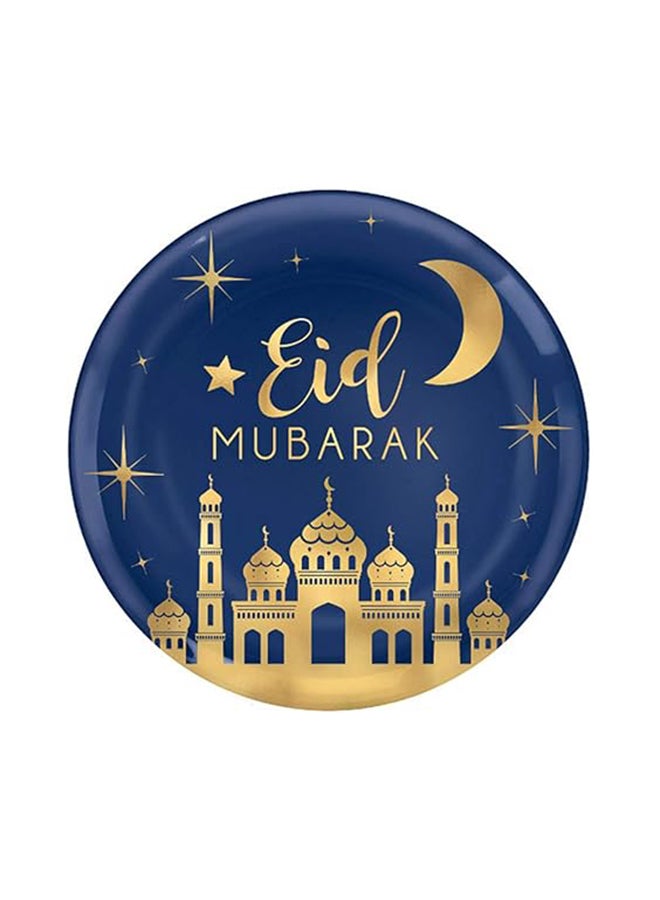 Amscan Eid Round Plastic Hot-stamped Platter 14 Inch