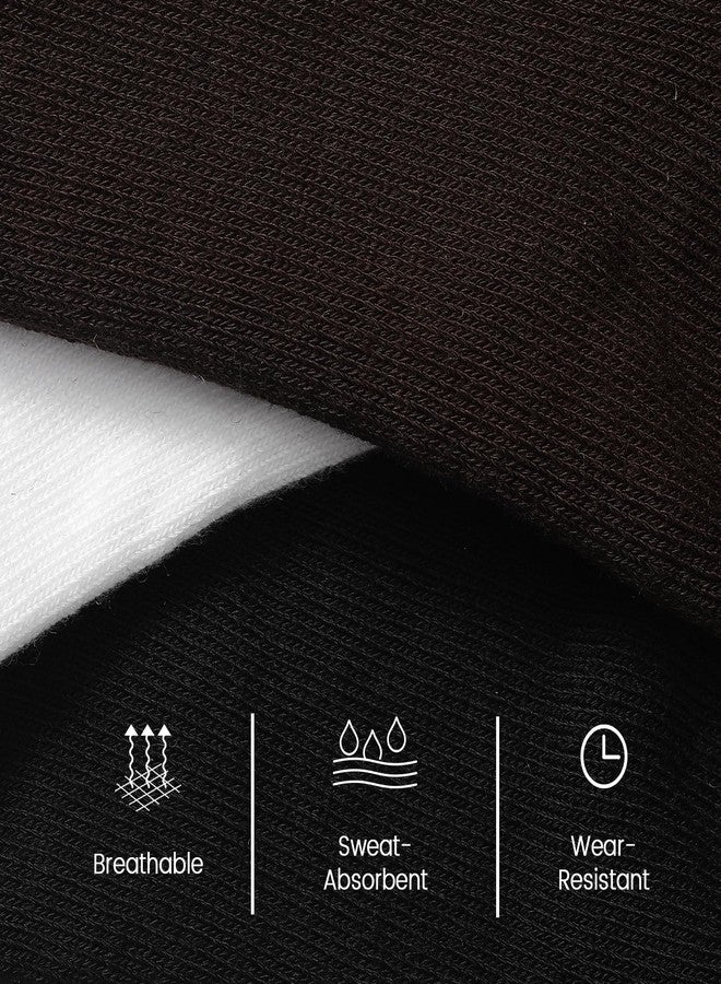Pleneal 3 Pairs Slouch Socks for Women Long Slouchy Scrunch Socks, Knit Chunky Boot Sock,Black&White&Coffee - Image 2