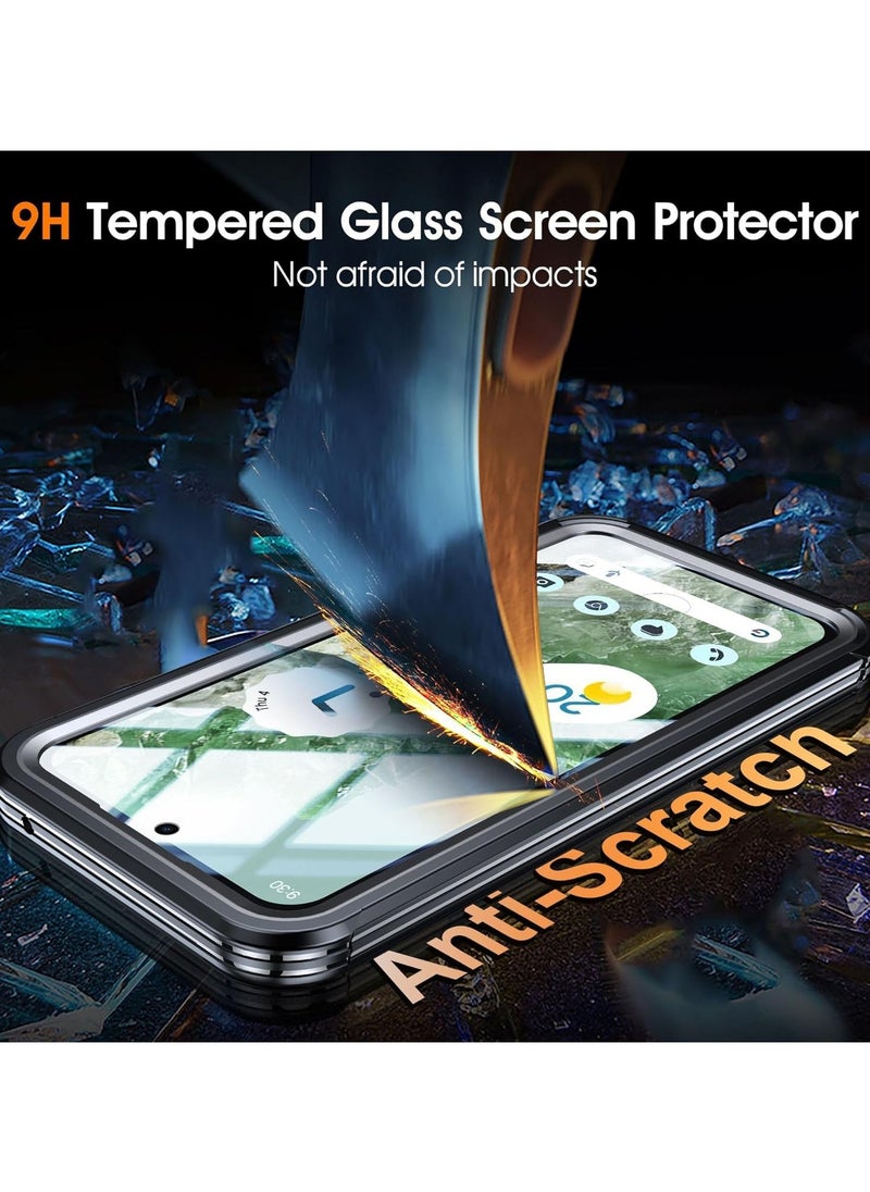 General - Magnetic Clear Case Compatible with Google Pixel 9 Pro XL, Built-in 9H Tempered Glass Screen Protector, Military Grade 360°Full Body Shockproof Heavy Duty Bumper Case - Image 1
