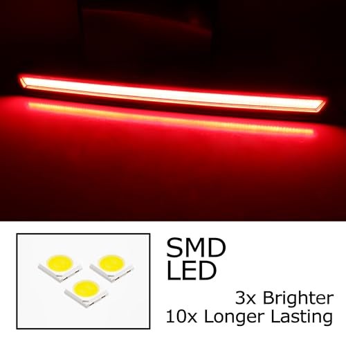 iJDMTOY BlackOut Smoked Lens Full LED Strip High Mount Third Brake Light Assembly Compatible With Chevrolet 20152020 SuburbanTahoe GMC YukonYukon XL Cadillac Escalade - Image 3
