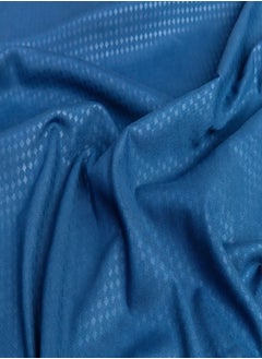 PACHA HOME Plain sheet set with fabric pattern - color:Navy Blue Size: 180*270+1 pillowcases.  - Image 2