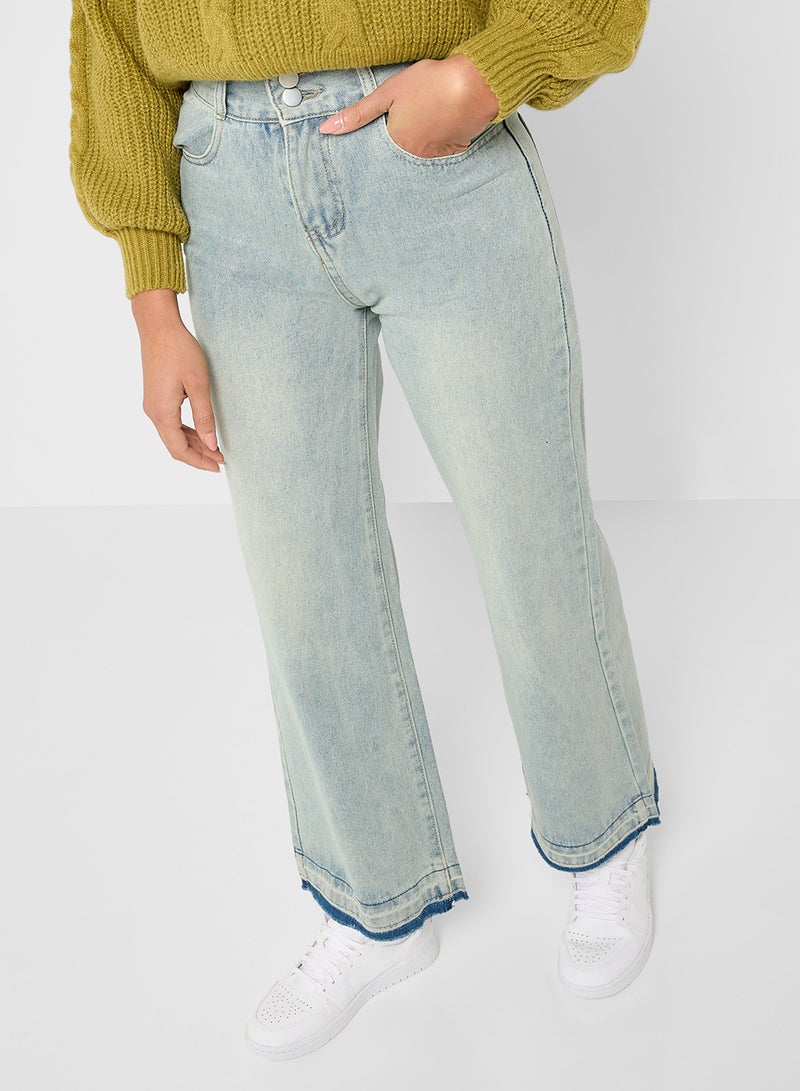 Ginger Vintage Wash Straight Fit Jeans  - Image 2