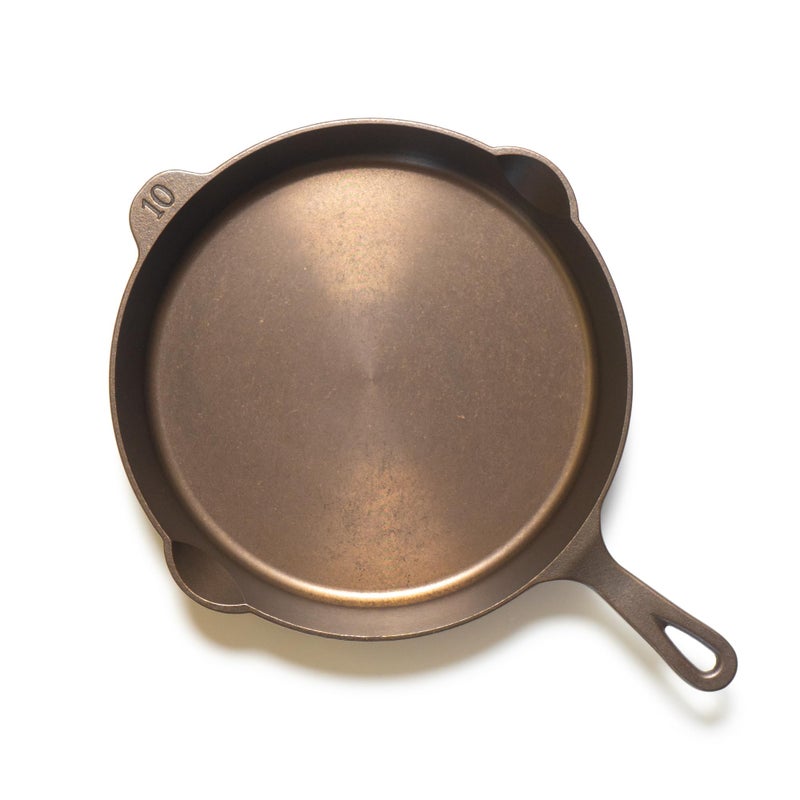Lancaster Cast Iron Lancaster Cast Iron No 10 Skillet  1158Inch PreSeasoned Heirloom Pan  Made in USA 