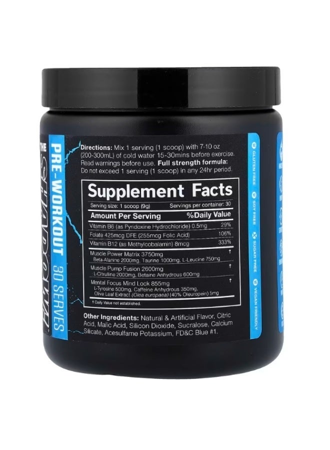 JNX Sports The Shadow! Hardcore Pre-Workout Supplement - Blue Raspberry - 30 Servings - High Stimulant Energy, Laser Focus & Massive Muscle Pumps With L-Citrulline & Beta-Alanine - Image 2