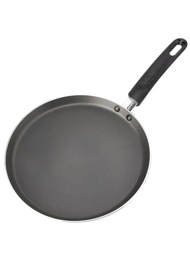 Non-Stick Pancake Pan 24cm, Induction Compatible Crepe Pan & Dosa Tawa, Multi-Purpose Flat Skillet for Home Breakfast Cooking - Image 1