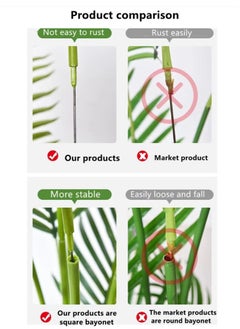 Kutis 1-Piece Artificial Areca Palm Tree Artificial Plant with Woven Basket 85x120 cm  - Image 3