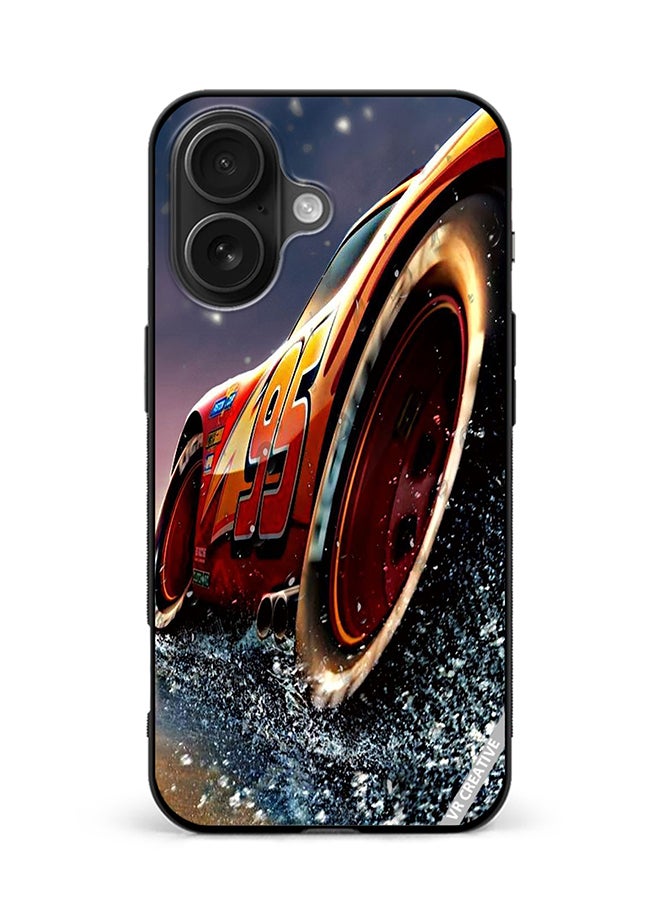 Protective Case Cover For Apple iPhone 16 Plus Car Design Multicolour