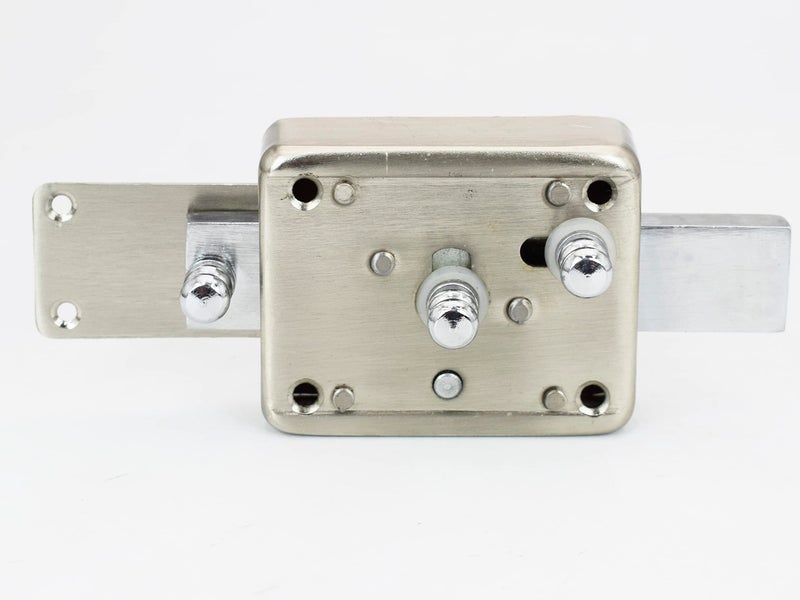 RAB Door Lock for Main Doors, 3 Turn Inter Entrance Door Lock with 3 Regular Keys, Complete Set (Code:- Lock Oval, 3 Stroke, Finish- SS, Pack of 1 Lock Set, with Keys) - Image 3