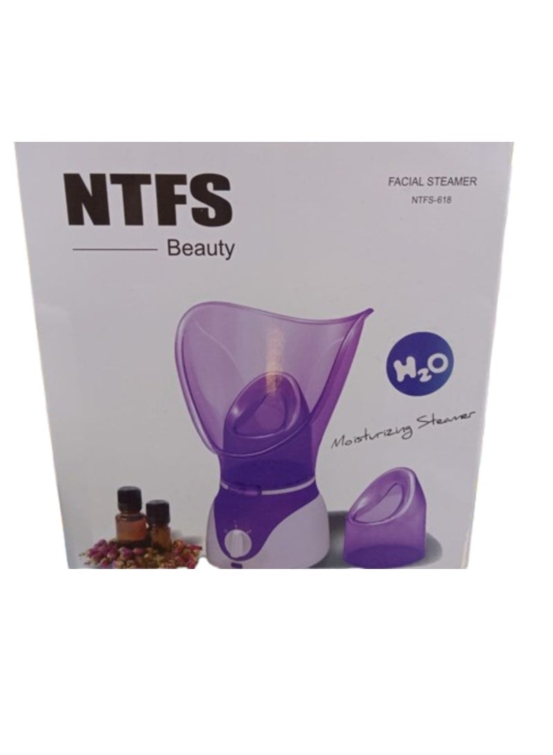 NTFS Beauty Facial Steamer Personal Steam Inhaler Sauna – Hot Mist Moisturizing Beauty Instrument for Deep Skin Hydration and Rejuvenation, Portable Home Spa Device, Facial Sauna Vaporizer with Easy-to-Use Design, Ideal for All Skin Types - Image 1