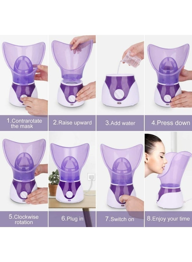NTFS Beauty Facial Steamer Personal Steam Inhaler Sauna – Hot Mist Moisturizing Beauty Instrument for Deep Skin Hydration and Rejuvenation, Portable Home Spa Device, Facial Sauna Vaporizer with Easy-to-Use Design, Ideal for All Skin Types - Image 4