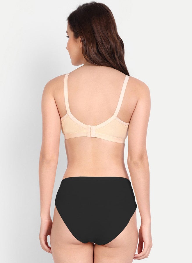 FIMS Pack Of 2 Non Padded Non-Wired Mid-Rise Lingerie Set - Image 5