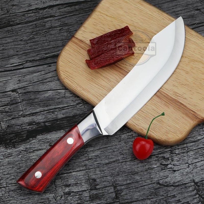 Captoola سكين شيف جزار ثقيلة 67 بوصة من كابتولا مع سكين شحذ ومقبض ABS مجموعة من 3 - Image 5