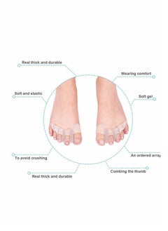 KASTWAVE Toe Separators Gel Silicone Toe Spacers Hammer Toe Straightener Spreaders Overlapping Toe Corrector  - Image 5
