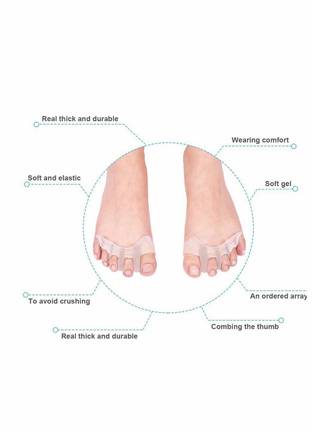KASTWAVE - Toe Separators Gel Silicone Toe Spacers Hammer Toe Straightener Spreaders Overlapping Toe Corrector - Image 1