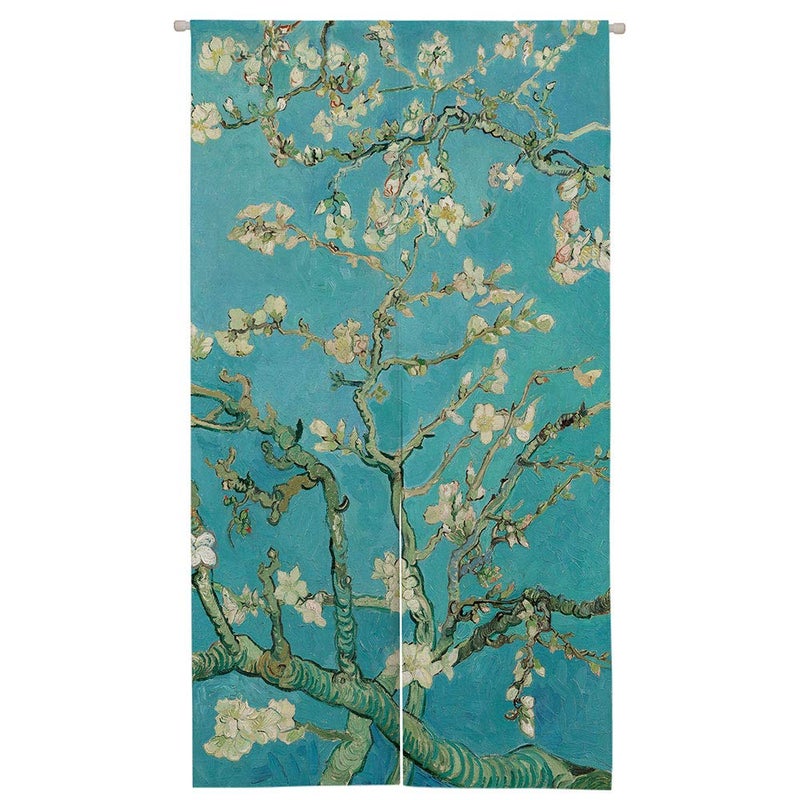 Ofat Home Ofat Home Japanese Noren Doorway Curtain Tapestry Artistic The Materpiece Apricot Blossom Almond Kitchen Bedroom Bathroom Door Divider Decor Green 335x 59 