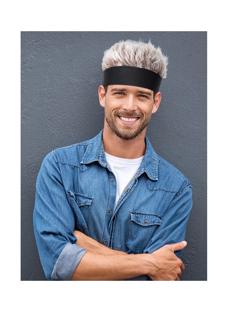 SOLARAE 3 Pcs Men's Novelty Spiked Hair Hats, Adjustable Wig Visor Caps, Funny Golf Visors, Unique Wig Baseball Hats for Men and Women, Perfect Gift for Golfers and Fun Lovers. - Image 5