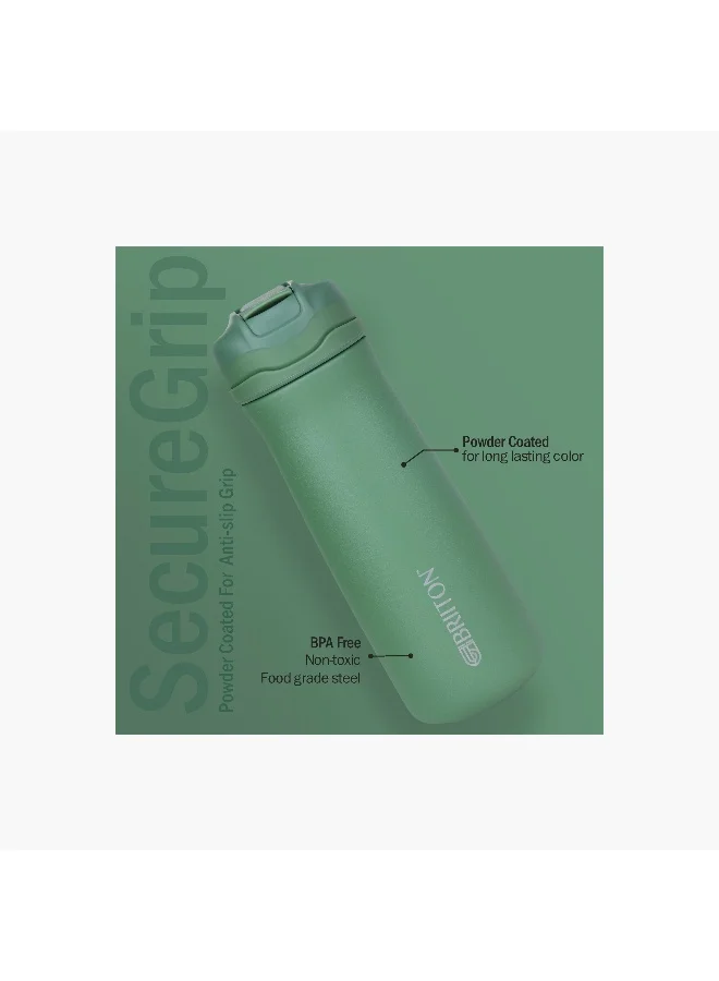 Briiton Water bottle -600Ml Double wall (stainless steel) Insulated Bottle-keeps Hot and Cold