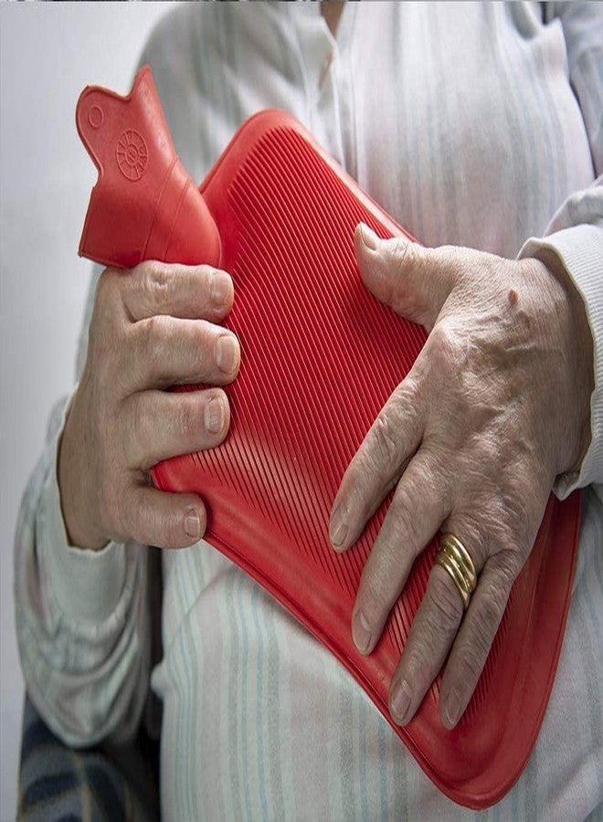 AG E-Com hot water bags hot water bottle for pain relief non-electrical, hot rubber bottle for pain relief Leakproof (approx, 2 Litre_ Multicolor) - Image 2