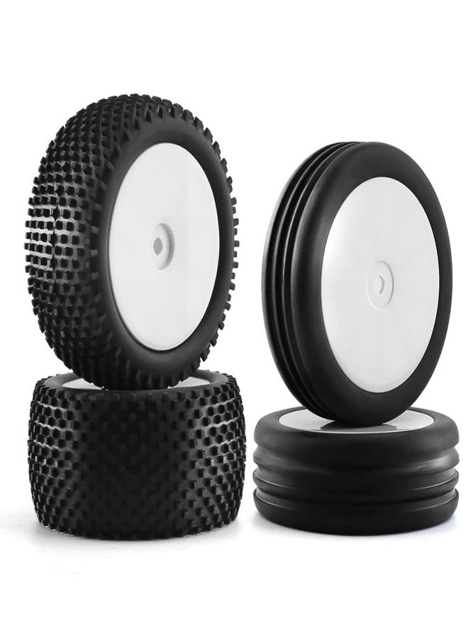 Chanjorlin 1/10 RC Off Road racing Tires and Wheels Rims 12mm Hex Front and Rear Tyres For 1:10 Scale Buggy Car Serpent Spyder SRX2 SRX4 XRAY XB2 Tekno EB410 yokomo yz4 Tamiya TD4 TT-02B DF-02 4PCS - Image 1