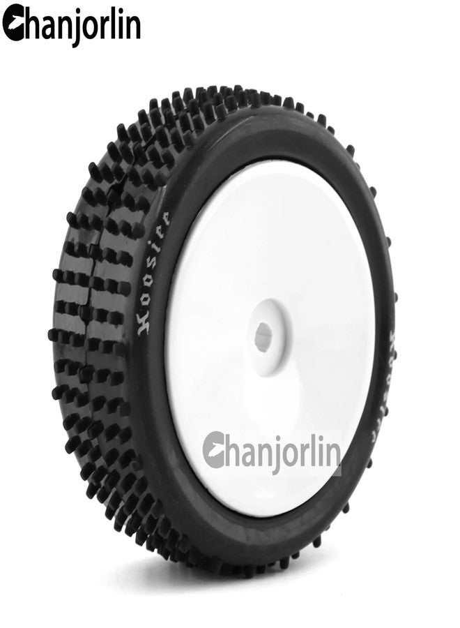 Chanjorlin 1/10 RC Off Road racing Tires and Wheels Rims 12mm Hex Front and Rear Tyres For 1:10 Scale Buggy Car Serpent Spyder SRX2 SRX4 XRAY XB2 Tekno EB410 yokomo yz4 Tamiya TD4 TT-02B DF-02 4PCS - Image 4