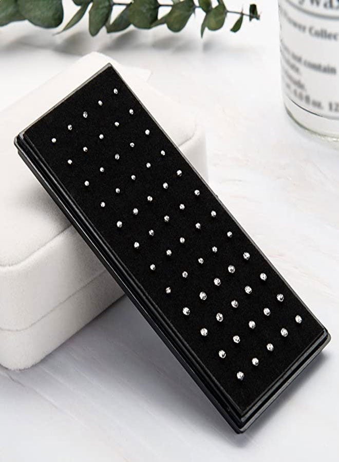 HAWAWA 60 PCS Small Nose Rings Studs for Women Men L Shape 316L Stainless Steel Crystal Nose Piercing Jewelry Nose Studs Ring Hoop Bone Studs Body Jewelry 20G 1.5MM 2.0MM 2.5MM Clear - Image 5