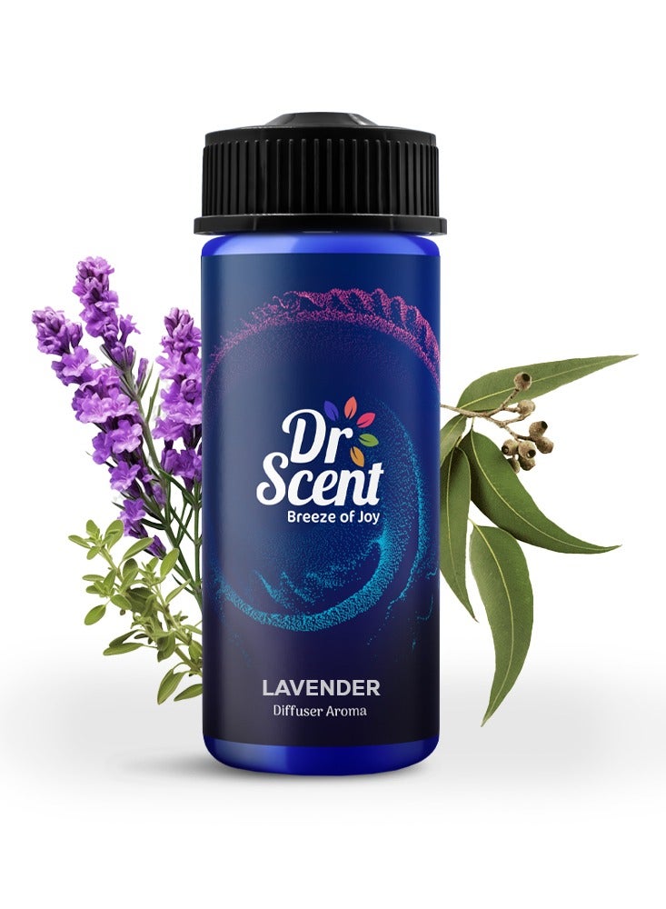 Dr Scent Diffuser Aroma Lavender - With Gentle and Natural Hints of Thyme and Lavender (170ml), Perfect for Home, Offices & SPA - Image 1