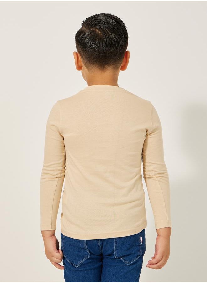Styli Graphic Print Round Neck T-Shirt  - Image 4
