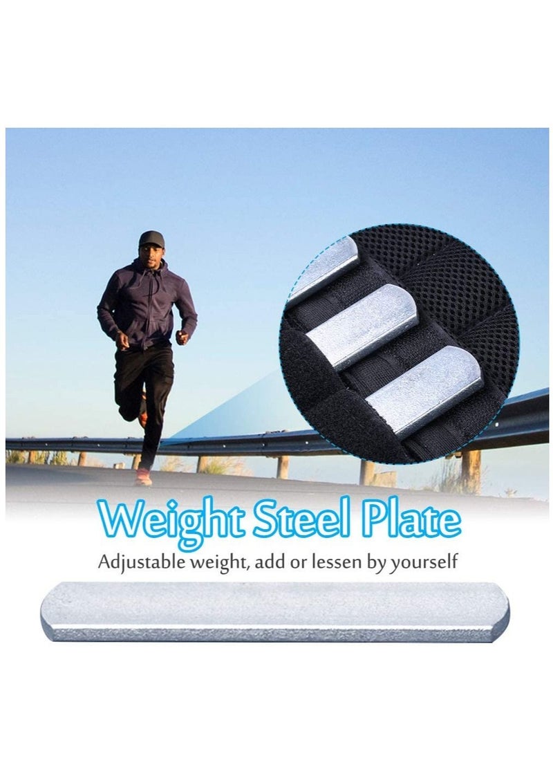 Generic Steel Plates for Weighted Vest Loading Leg Guards Strength Training Weight Steel Plate Adjustable Round Head Rustproof 6PCS  - Image 3