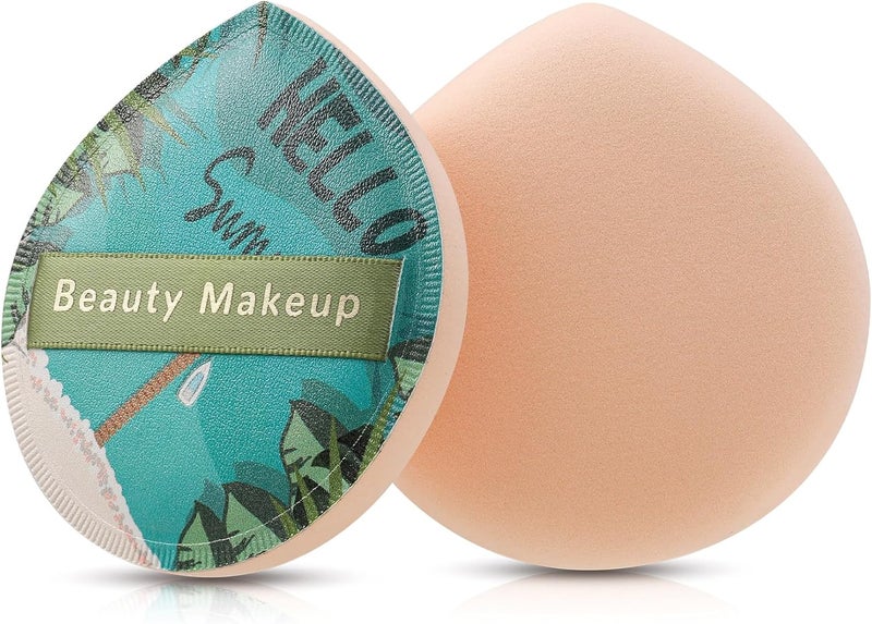 FVION 2 Pcs Large Powder Puff Makeup Puff Big Makeup Sponge For Wet Dry Use Soft Thick Beauty Blender for Powder Foundation Contouring