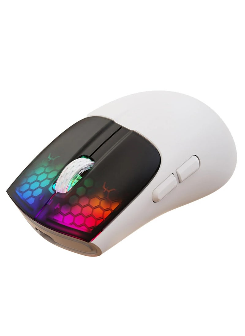 Wireless Gaming Mouse Rechargeable Bluetooth-compatible Mechanical Mouse 5 Gear Adjustable DPI for Computer PC Laptop Tablet