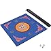 GUSTARIA Mahjong Mat with 3 Dice Carrying Bag Anti Slip and Noise Reduction Mahjong Table Mat for Poker Card Board Tile Games Blue 315 inchesThick012mm - Image 3