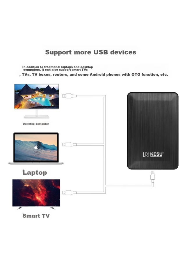 Kesu Encrypted Portable Hard Drive, 1.5tb, Usb3.0, K1, 2.5-inch, Stylish Black, External Storage For File And Photo Backup - Image 3