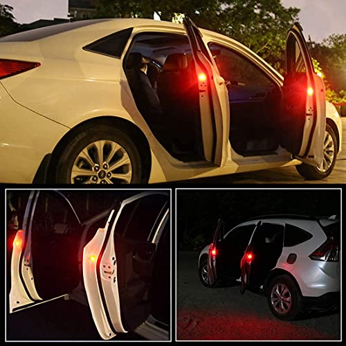 SARTE car door light wireless indicator waterproof waring door light (Red 4 Pcs) - Image 4