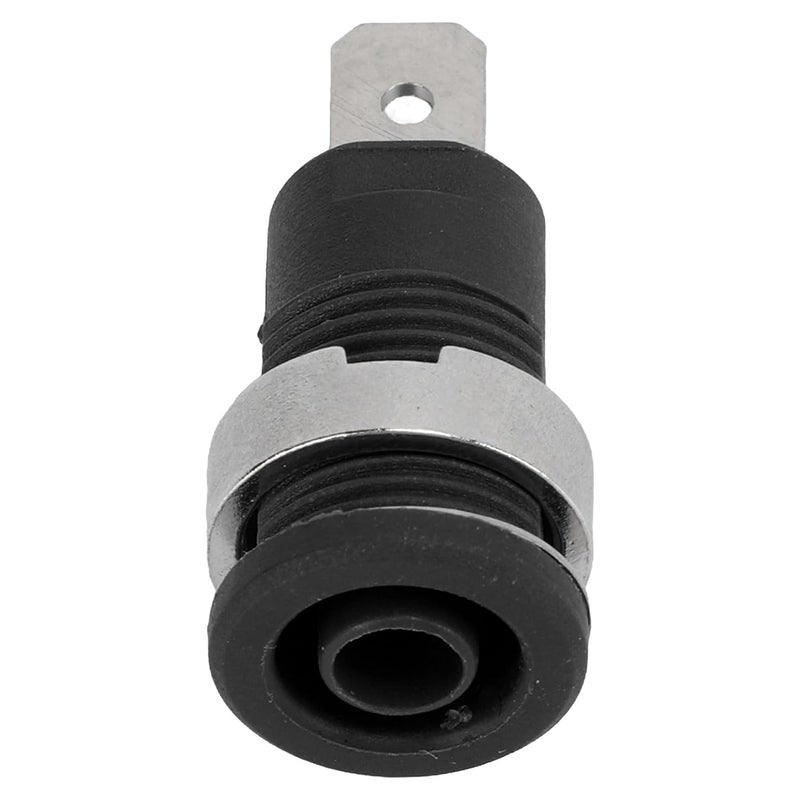 مقبس الموز الأسود 4 مم ملحقات اختبار كهربائية عالية التيار 50 قطعة موصلات نحاسية حمراء متينة - Image 4