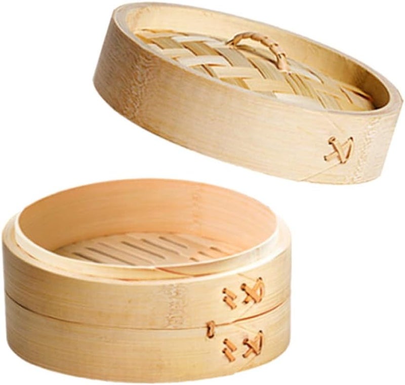 قطعتان من البخار المصغرة مع غطاء وسلة غير قابلة للتشوه للزلابية والدمسم، أسرع وأساسي للمطبخ المنزلي - Image 2