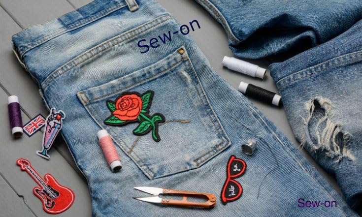 Aquamarine Ocean Applique Embroidered Sewon Patch Size Small 73cm x 65cm for Jackets Bags Caps TShirts Jeans Pants Outdoor Clothing Imported from Malaysia 1 Piece Code SBX75  - Image 5