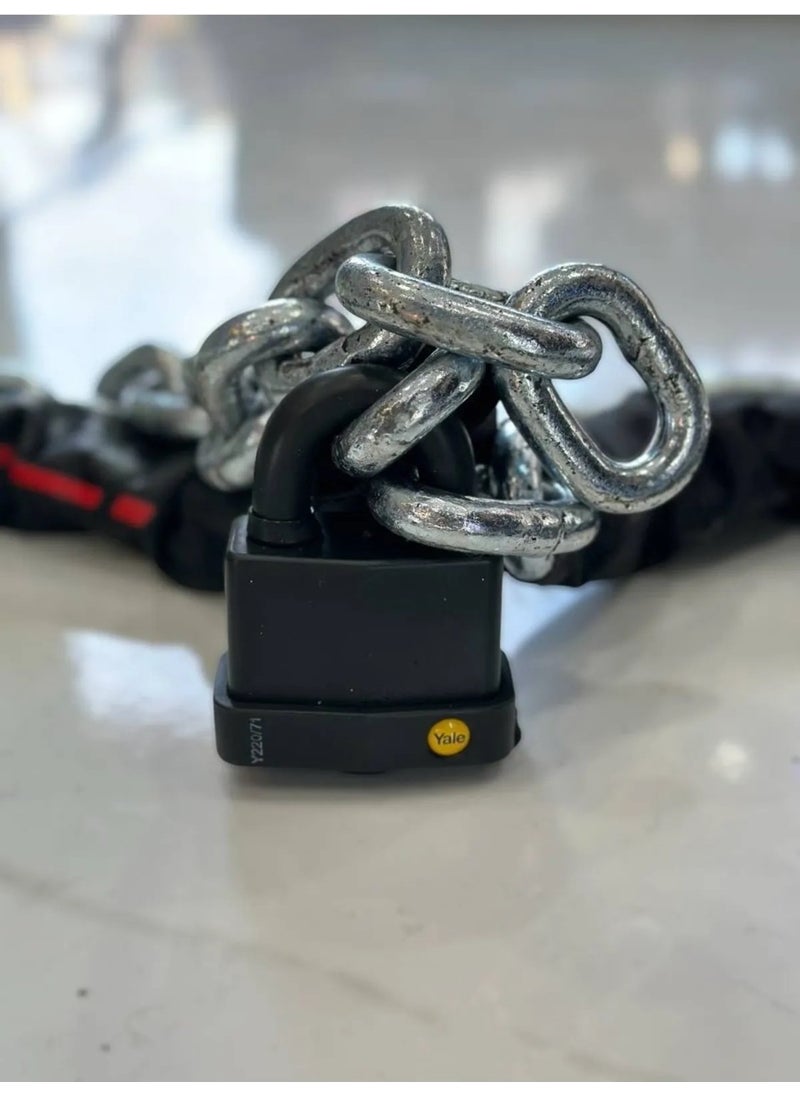 Zoli Uncut Galvanized 13MM Motorcycle-Bicycle Chain and Lock 1.5 Meters  - Image 1