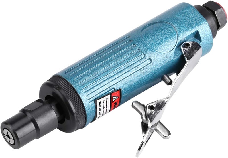 Air Die Grinder, 3mm Mini Pneumatic Polishing Grinder 23000RPM Low Noise for Metal Mold Deburring Cutting 17.5cm 0.45kg (Blue) - Image 5