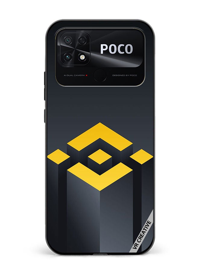 VR CREATIVE Protective Case Cover For Xiaomi Poco C40 Binance Logo Design Multicolour - Image 1