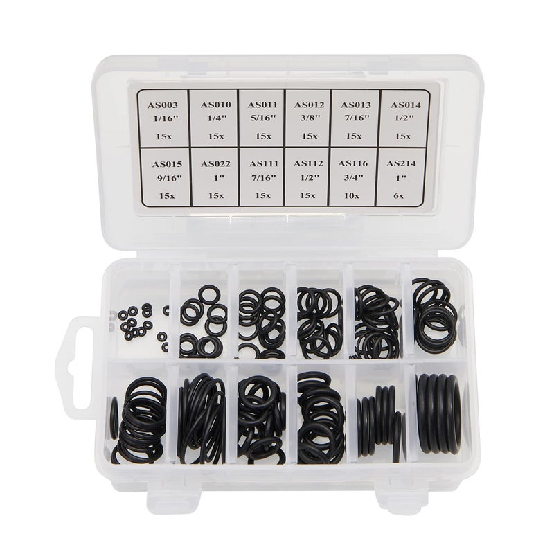 BUSY-CORNER 166 Pieces Scuba O-Ring Kit Scuba Diving Rubber Orings, for Dive Hoses Ring Diving Dive Gear Equipment Scuba Tanks NBR90 - Image 2