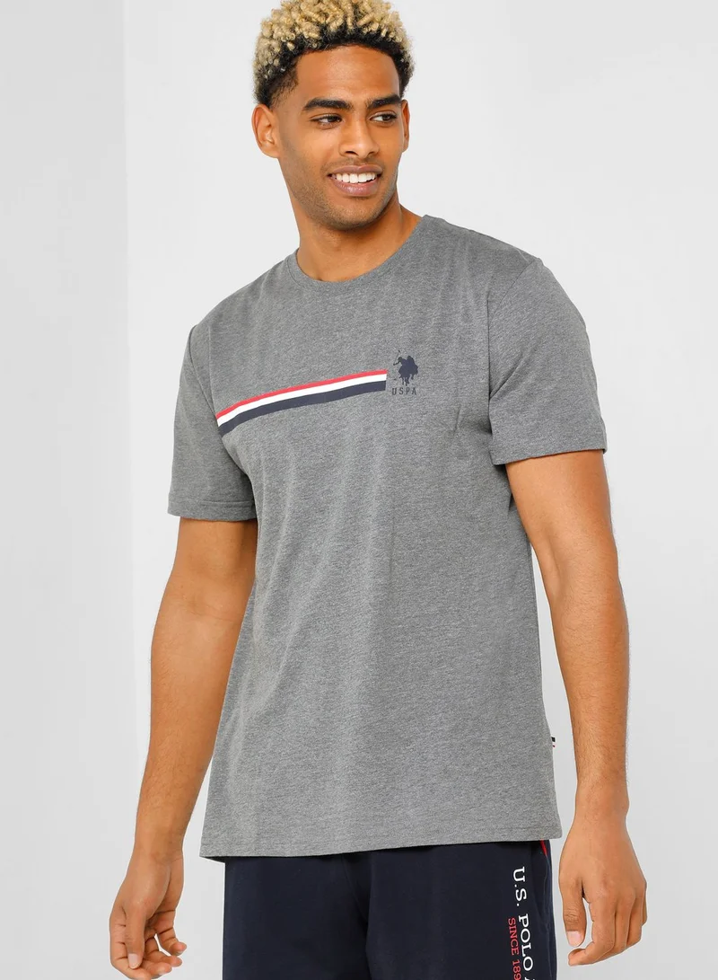 U.S. Polo Assn. Crew Neck T-Shirt And Shorts Set