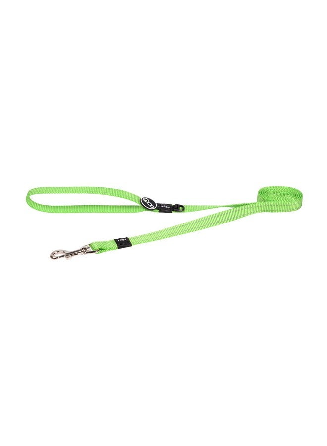 Rogz Reflective Dog Leash for Medium Dogs, 5/8" wide, 6' long, Green - Image 1