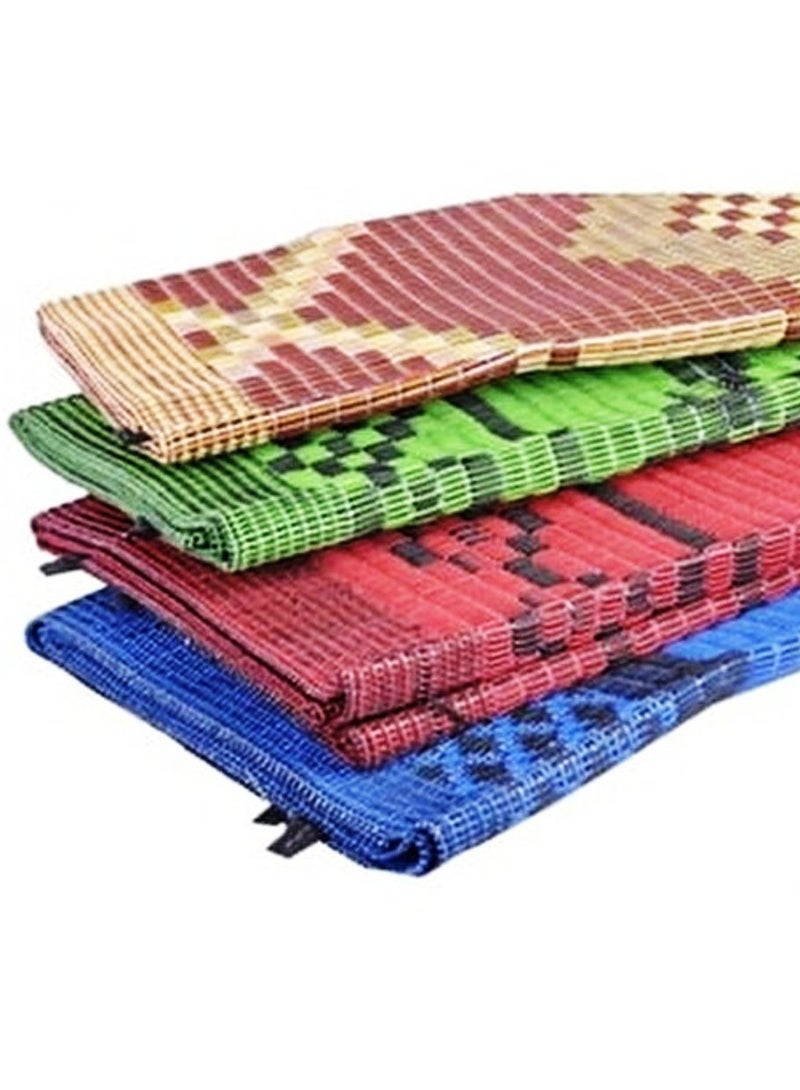 جو تو كامبس حصير مات | حصيرة السفر القابلة للطي | سجادة للنزهات الخارجية | حصيرة حصير عربية قابلة للطي (2x3 متر) | حصيرة القش | حصيرة الشاطئ البلاستيكية | حصيرة التخييم في الهواء الطلق - Image 1