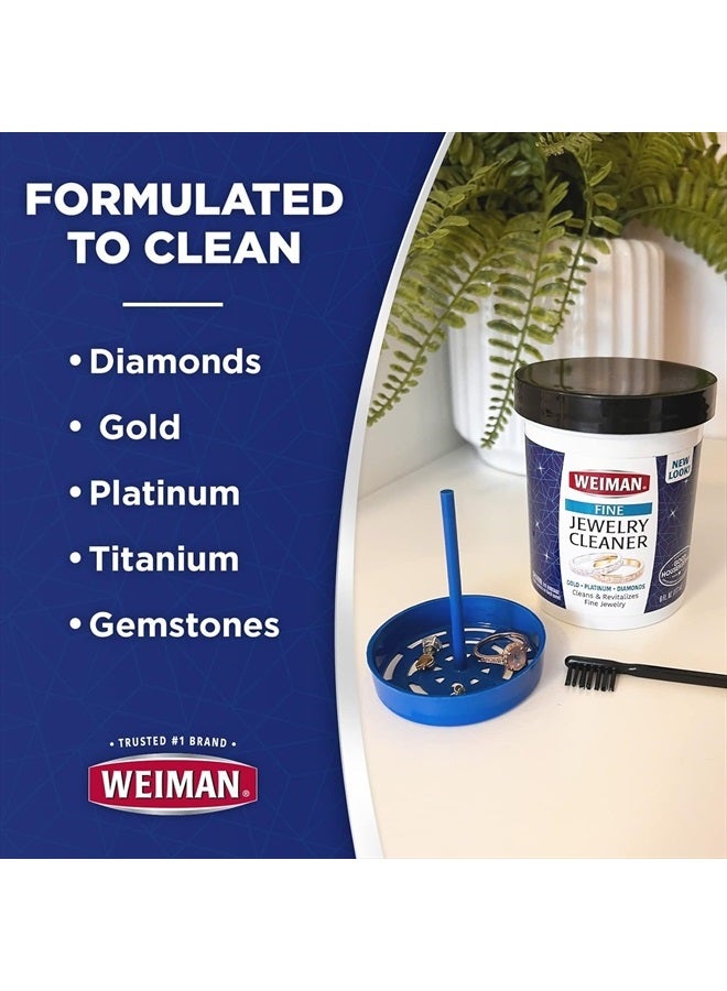 Weiman Fine Jewelry Cleaner Liquid with Cleaning Brush – Restores Shine & Brilliance to Gold, Platinum, Precious Gemstones & Diamond Jewelry, 6 Oz  - Image 5