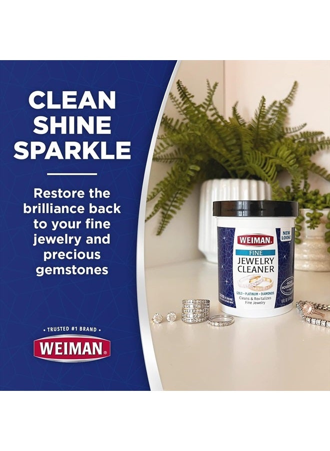 Weiman Fine Jewelry Cleaner Liquid with Cleaning Brush – Restores Shine & Brilliance to Gold, Platinum, Precious Gemstones & Diamond Jewelry, 6 Oz  - Image 3