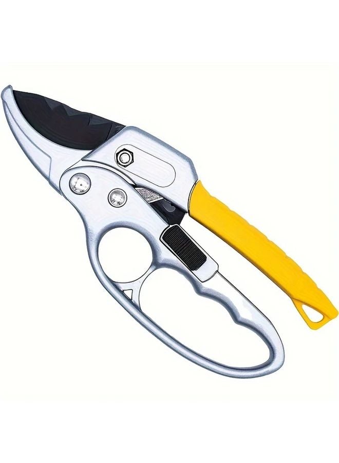 8 Inch Professional Ratchet Garden Pruning Shears 3 Stage Anvil Design 5X Cutting Power Ideal For Weak Hands 1PCS - Image 2