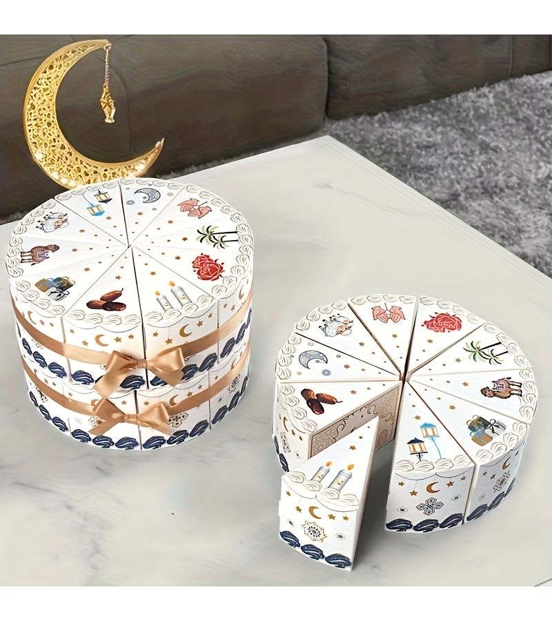 10pcs Ramadan Gift Boxes With Ribbons For Eid Al Fitr Celebrations - Image 4