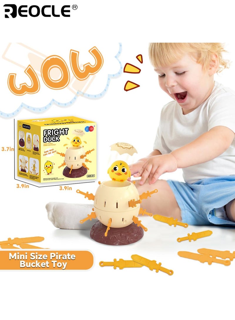 ريوكل لعبة تفاعلية دلو القراصنة مع صوص صغير وقاذف لعبة ممتعة بين الوالدين والطفل للحفلات العائلية هدية مثالية لأعياد الميلاد والاحتفالات الخاصة - Image 4
