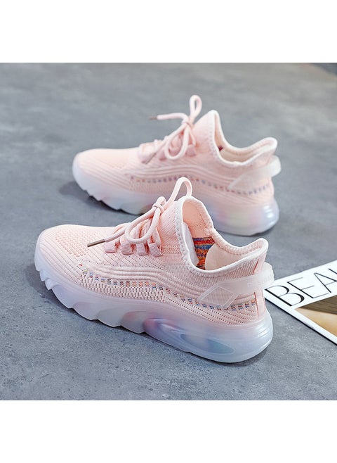 Ladies Running Sports Sneakers W-68 Pink